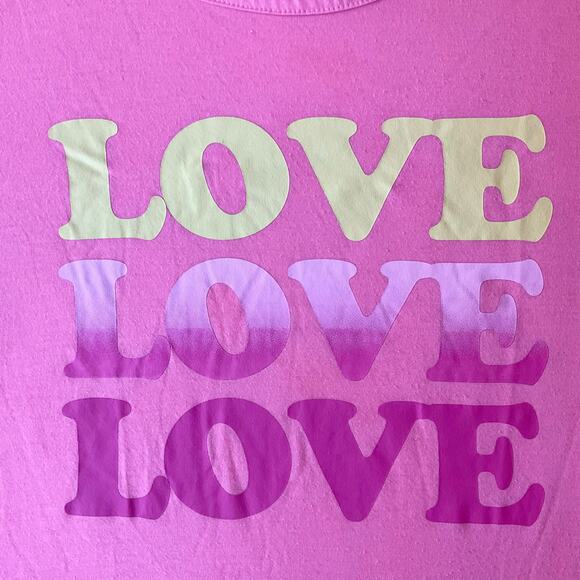 Bobbie Brooks Women Sleepwear Top size 1X Short Sleeve Stretchy Love Peach Pink - Picture 5 of 9